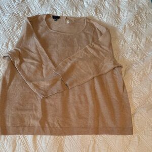 Talbots Women's Light Brown Crew Neck Sweater